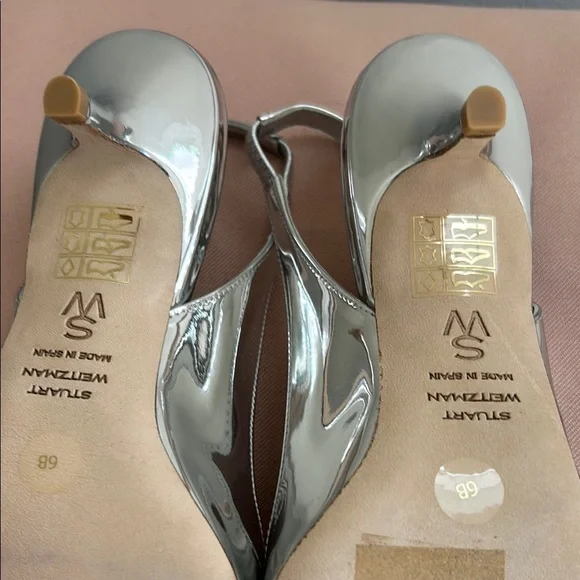 New in Box. Stuart Weitzman Eva 50 Slingback Heels. Size 6. - Picture 9 of 10